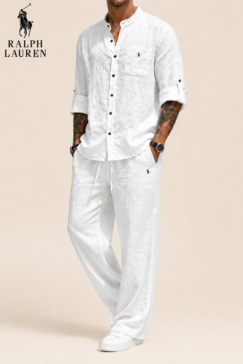 Linen-Cotton Casual Two-Piece Set || Clearance Sale