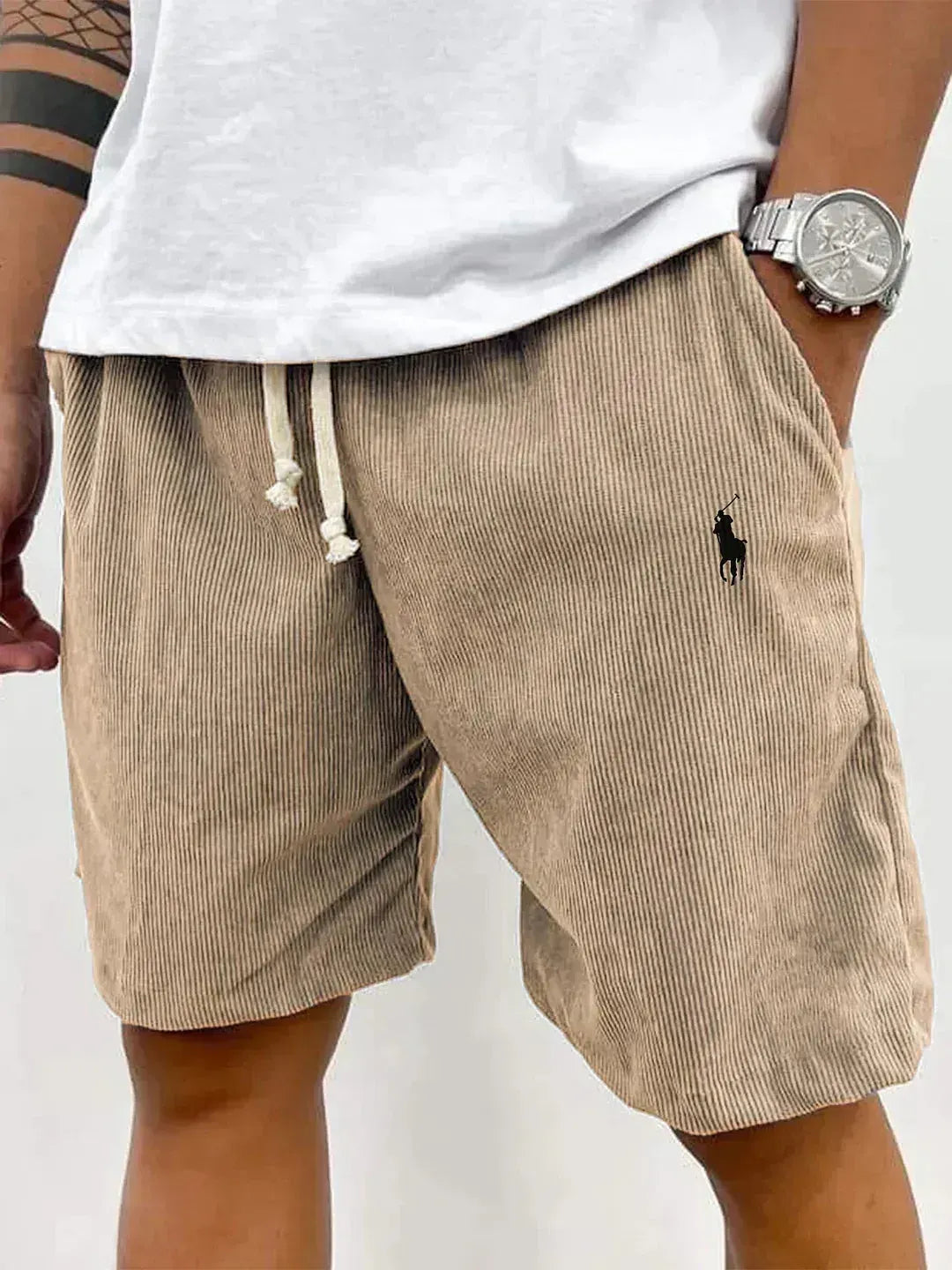 Men’s Textured Drawstring Shorts